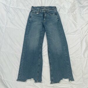 American Eagle Super High Rise Baggy Wide Leg
